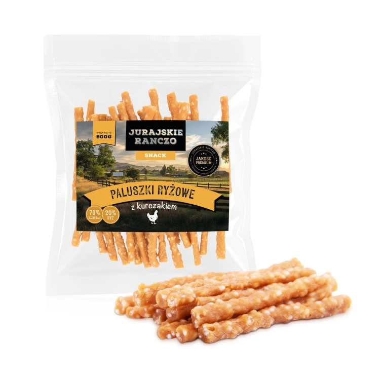 Paluszki ryżowe z kurczakiem Jurajskie Ranczo - 500g