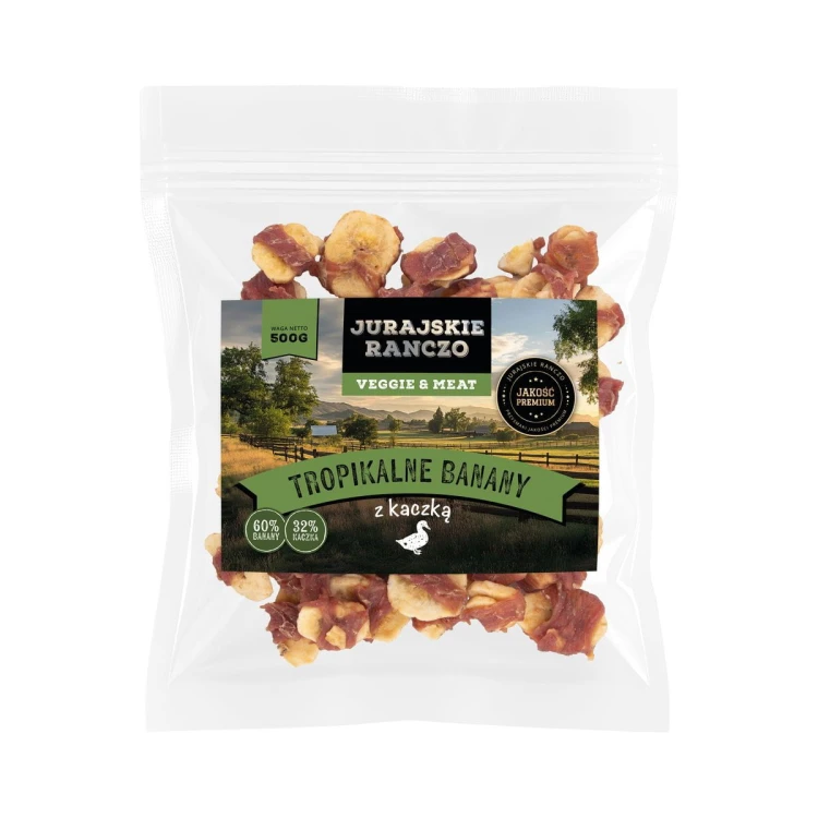 Tropikalne banany z kaczką Jurajskie Ranczo - 500g