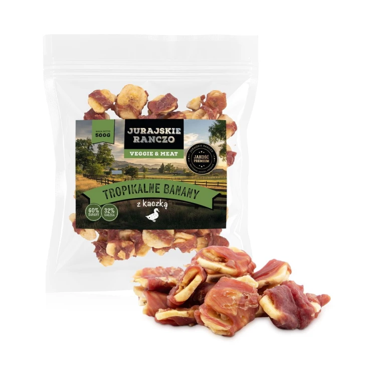 Tropikalne banany z kaczką Jurajskie Ranczo - 500g