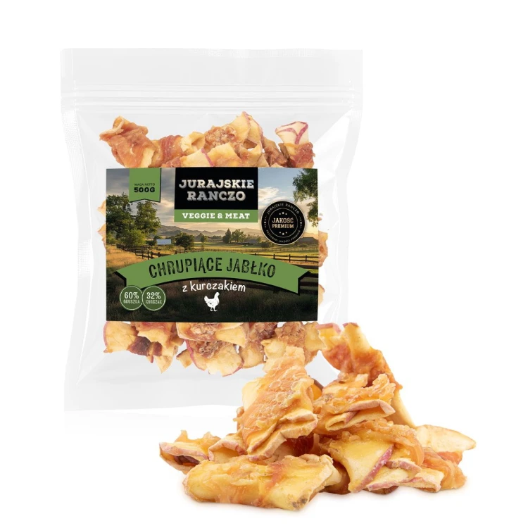Chrupiące jabłko z kurczakiem Jurajskie Ranczo - 500g