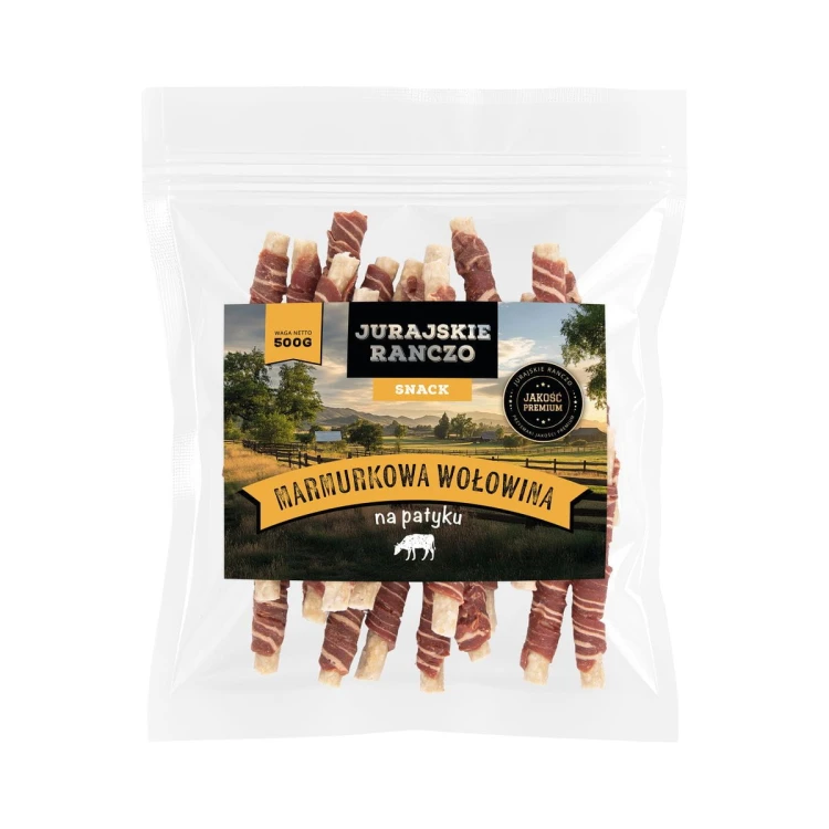 Marmurkowa wołowina na patyku Jurajskie Ranczo - 500g