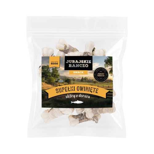 Supełki owinięte skórą z dorsza Jurajskie Ranczo - 500g