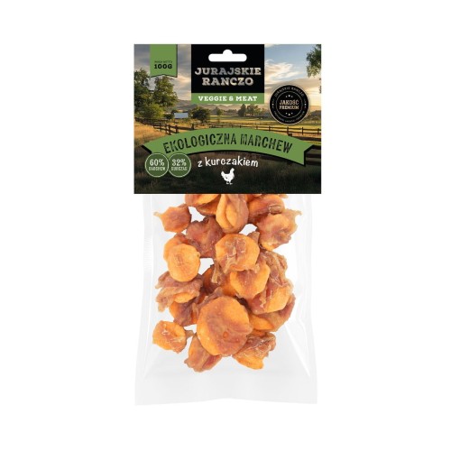 Ekologiczna marchew z kurczakiem Jurajskie Ranczo - 100 g