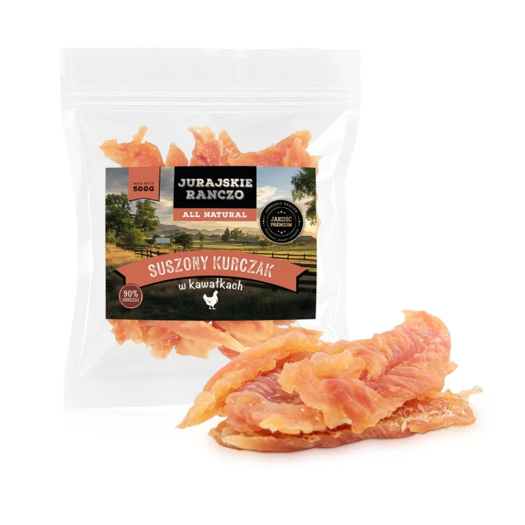 Suszony kurczak w kawałkach Jurajskie Ranczo - 500g
