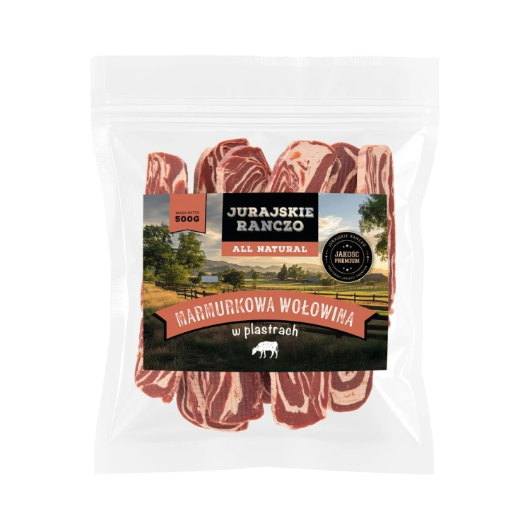 Marmurkowa wołowina w plastrach Jurajskie Ranczo - 500g