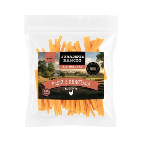Paski kurczaka suszone Jurajskie Ranczo - 500g