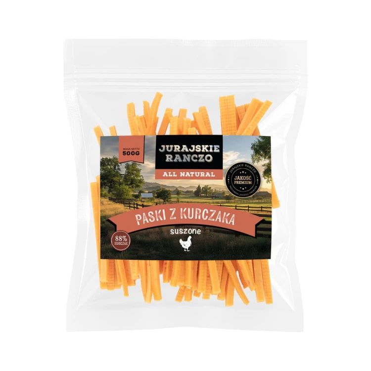 Paski kurczaka suszone Jurajskie Ranczo - 500g
