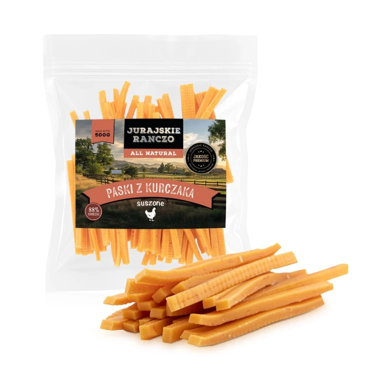 Paski kurczaka suszone Jurajskie Ranczo - 500g