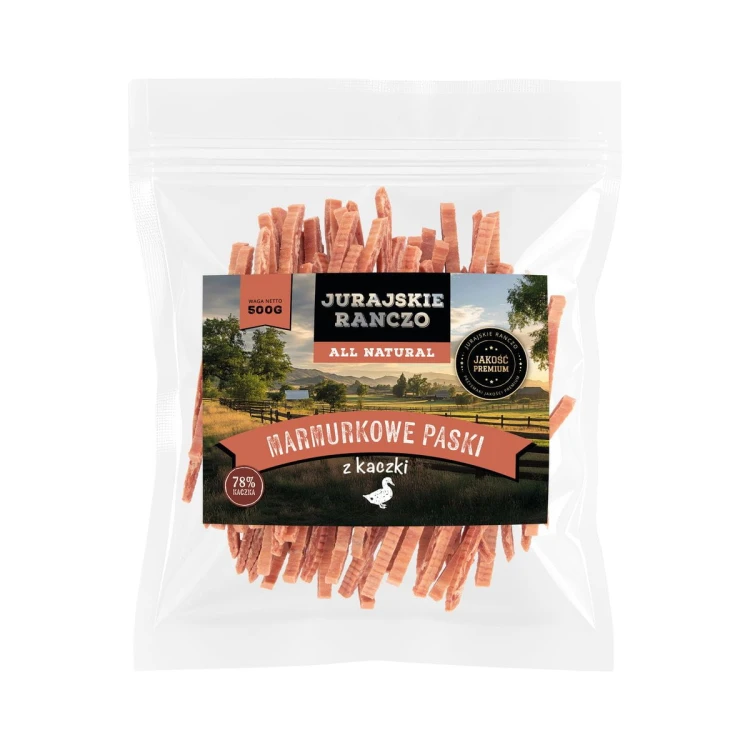Marmurkowe paski z kaczki Jurajskie Ranczo - 500g
