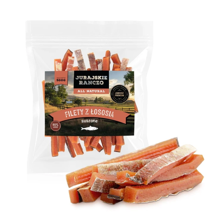 Filety z łososia suszone Jurajskie Ranczo - 500g