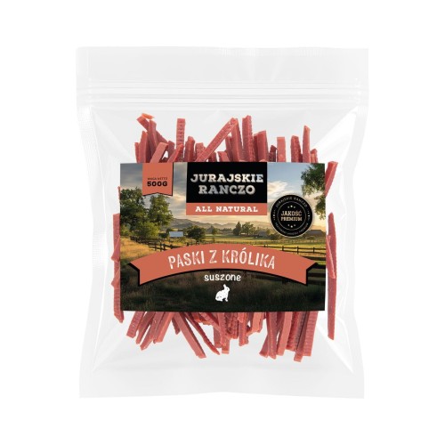 Paski z królika suszone Jurajskie Ranczo - 500g