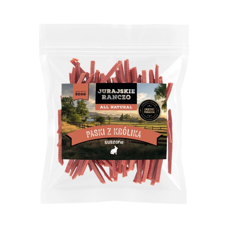 Paski z królika suszone Jurajskie Ranczo - 500g