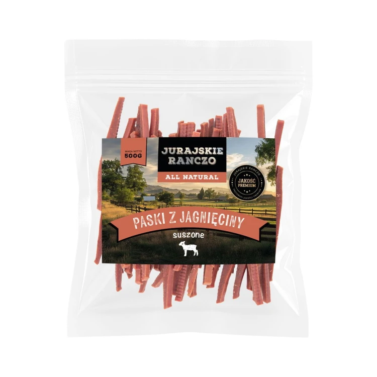 Paski z jagnięciny suszone Jurajskie Ranczo - 500g