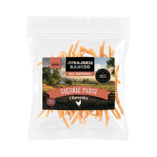 Miękkie paski z kurczaka Jurajskie Ranczo - 500g