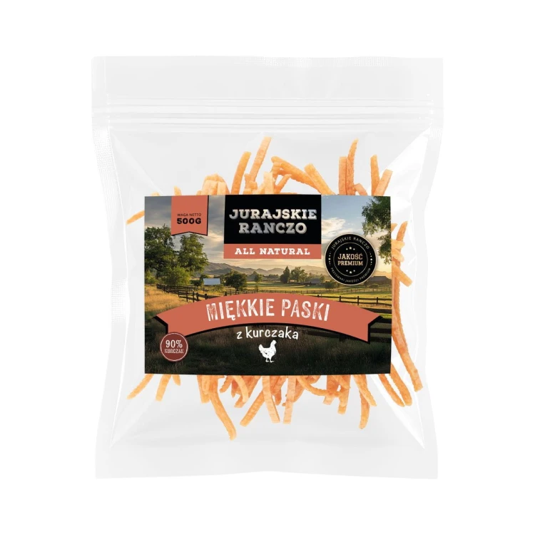 Miękkie paski z kurczaka Jurajskie Ranczo - 500g