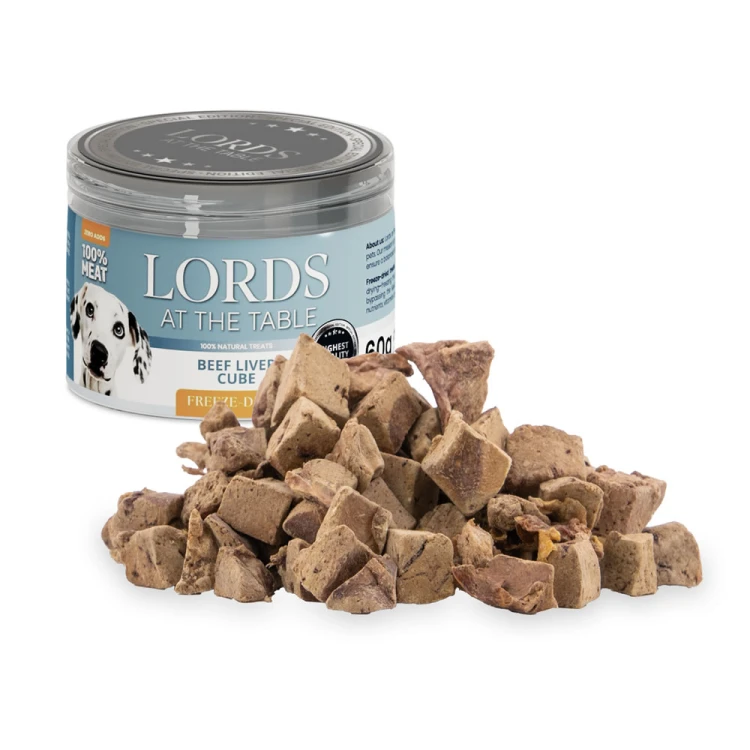 Liofilizowana  kostka z wątróbki wołowej LORDS - 60g