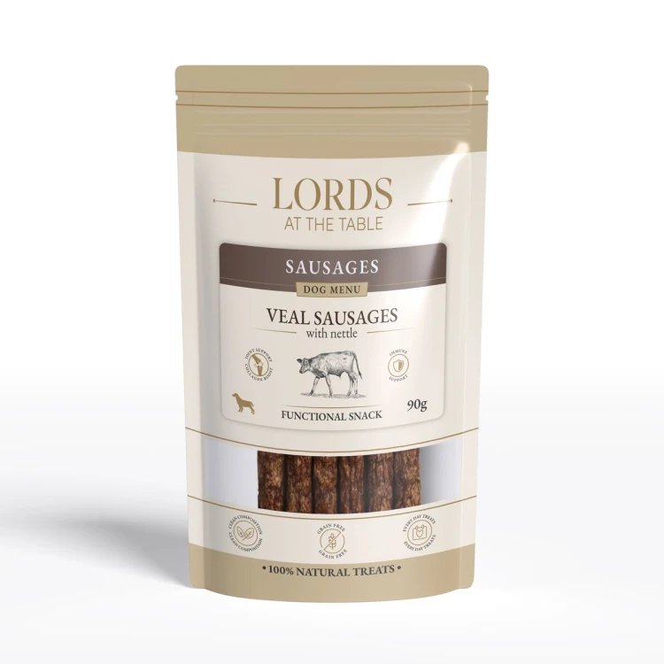Cielęcina z pokrzywą - Sausage Dog Menu LORDS - 90g
