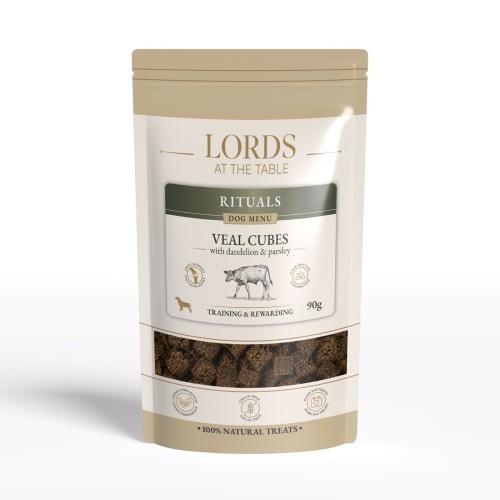 Kostki z cielęciny z mniszkiem lekarskim i pietruszką - Rituals Dog Menu LORDS - 90g