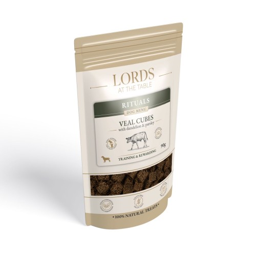 Kostki z cielęciny z mniszkiem lekarskim i pietruszką - Rituals Dog Menu LORDS - 90g