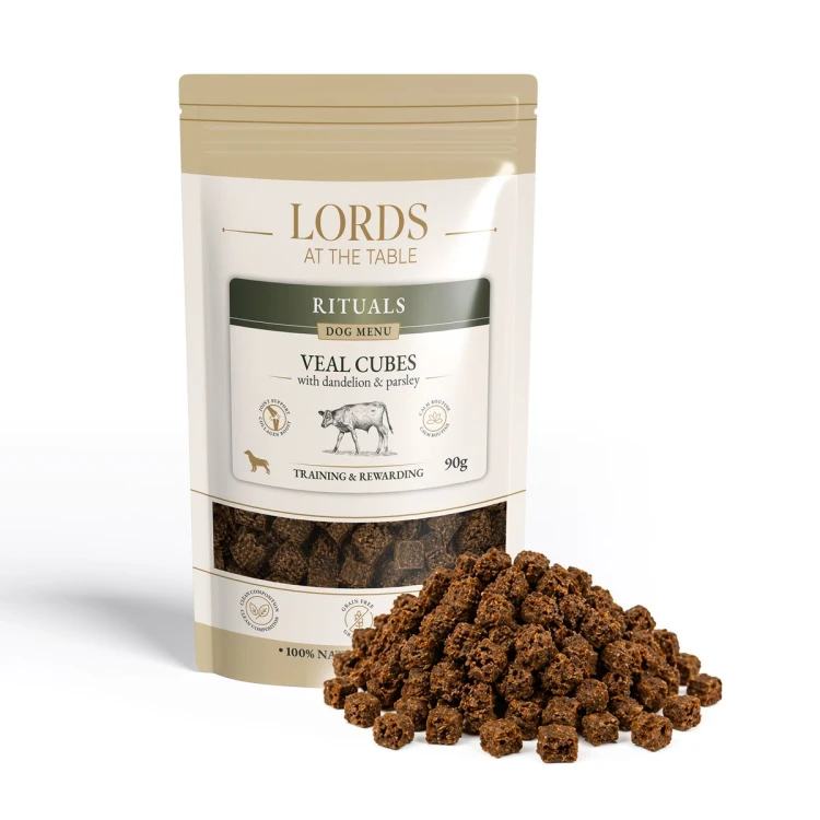 Kostki z cielęciny z mniszkiem lekarskim i pietruszką - Rituals Dog Menu LORDS - 90g