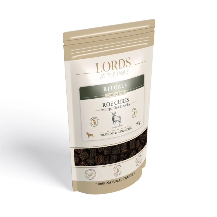Kostki z jelenia ze spiruliną i pietruszką - Rituals Dog Menu LORDS - 90g