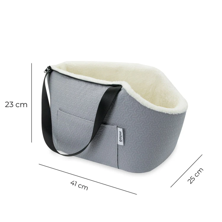 Torba, transporter dla zwierząt MilooPets - TRAVELLY Gray