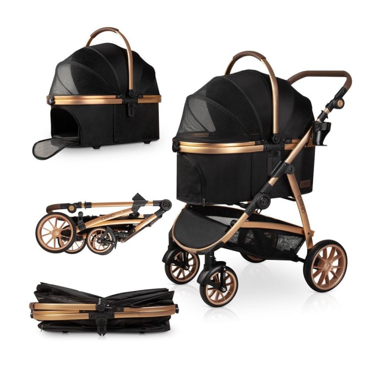 Wózek dla zwierząt Carinio NUKA Black