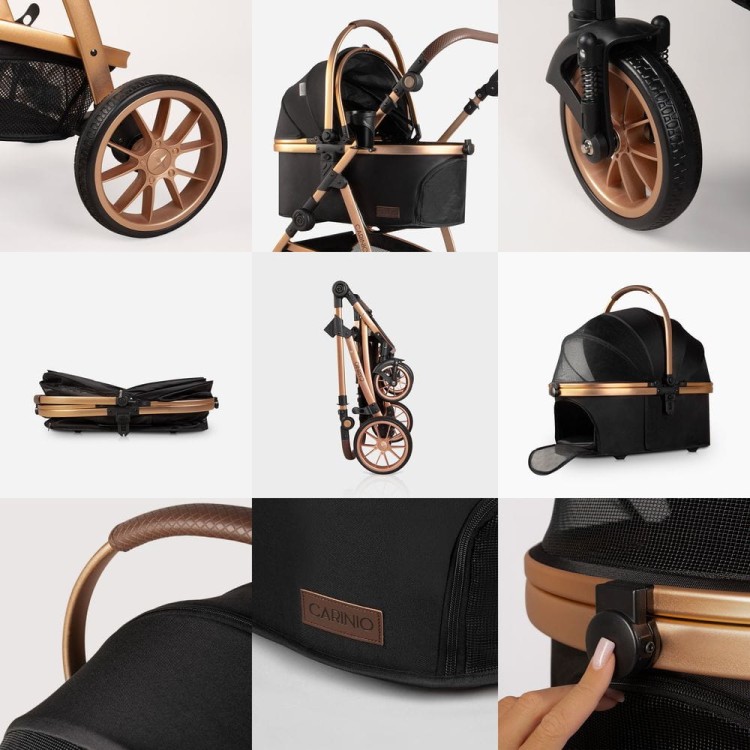 Wózek dla zwierząt Carinio NUKA Black