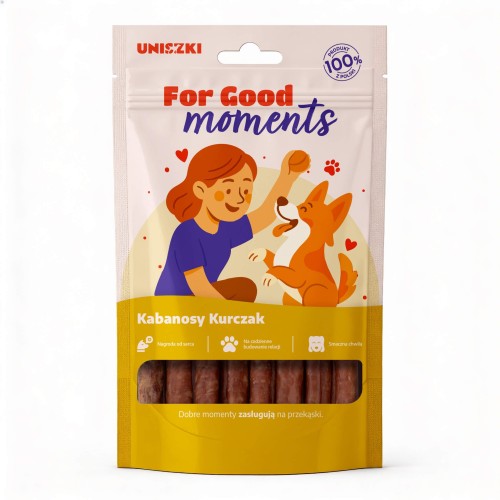 For Good Moments Kabanosy, przysmak dla psa Kurczak 70G