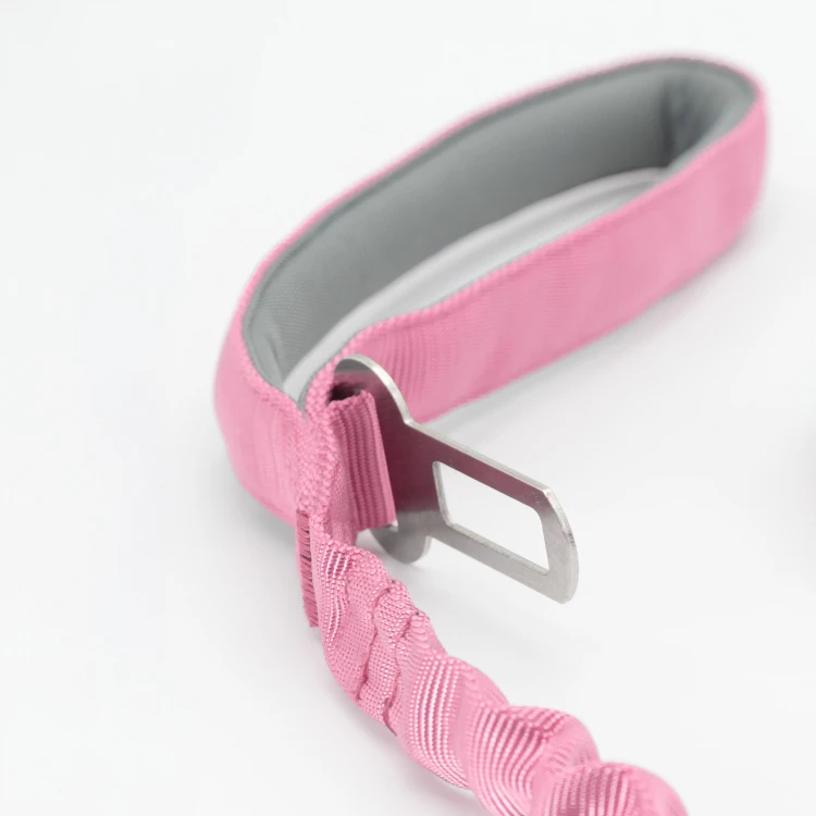 Smycz z amortyzatorem dla psa 130cm  MilooPets - różowa