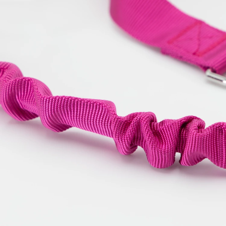 Smycz z amortyzatorem dla psa 130cm  MilooPets - ciemno różowa