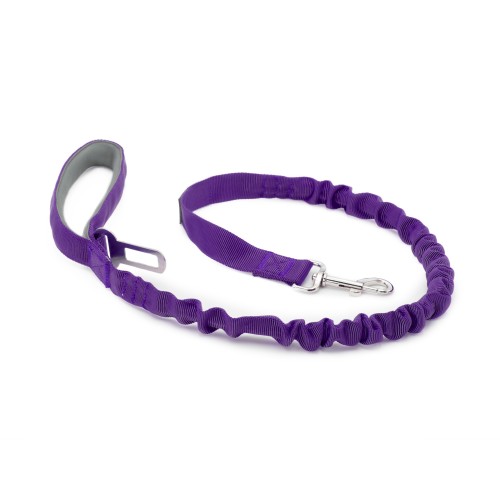 Smycz z amortyzatorem dla psa 130cm  MilooPets - fioletowa