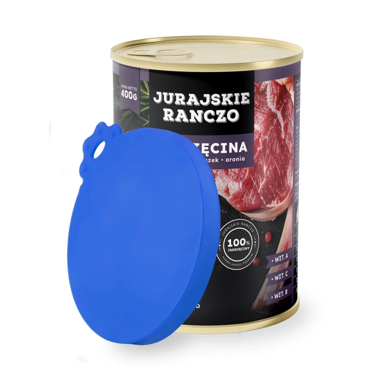 Wieczko na puszkę (uniwersalne) MilooPets - granatowe