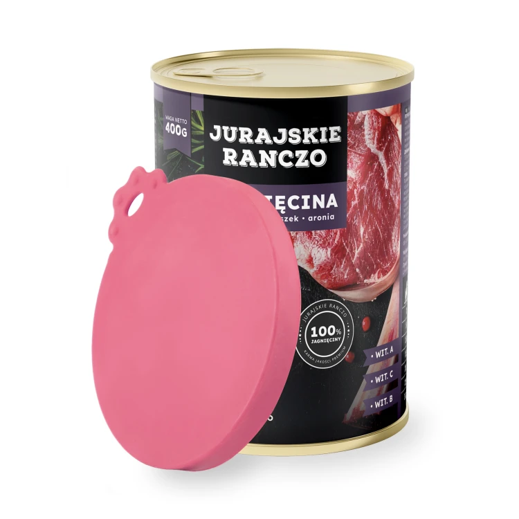 Wieczko na puszkę (uniwersalne) MilooPets - różowe