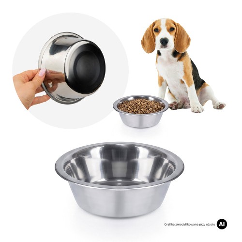 Metalowa miska dla psa MilooPets - 0,8l