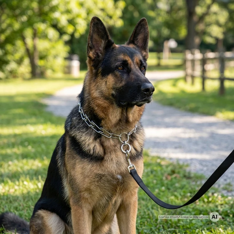 Kolczatka dla psa z zabezpieczeniem 4mm MilooPets - 60 cm