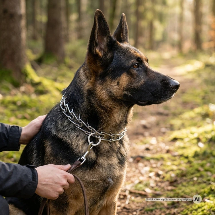 Kolczatka dla psa z zabezpieczeniem 4mm MilooPets - 60 cm