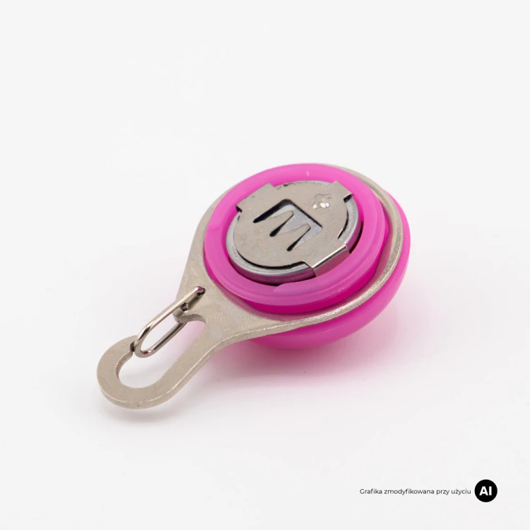 Świecąca lampka LED do obroży dla psa MilooPets - różowa