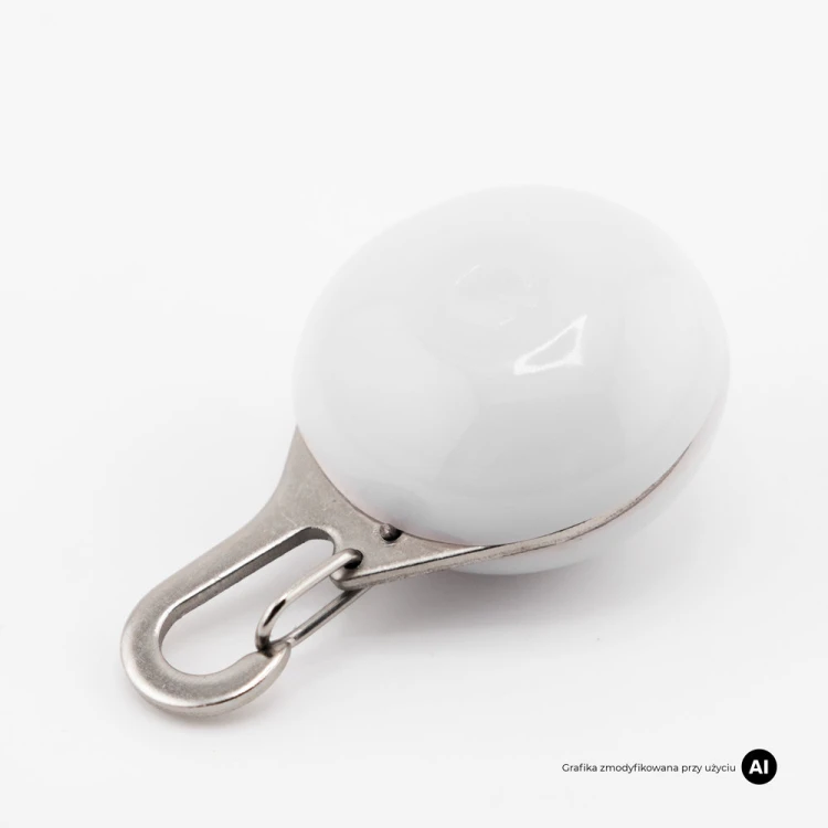 Świecąca lampka LED do obroży dla psa MilooPets - biała