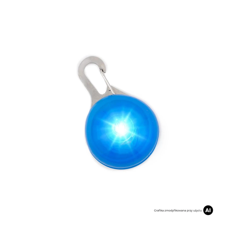 Świecąca lampka LED do obroży dla psa MilooPets - niebieska