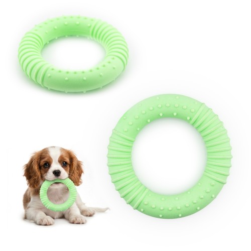Szarpak gryzak obręcz dla psa MilooPets Ø 8 cm - zielony