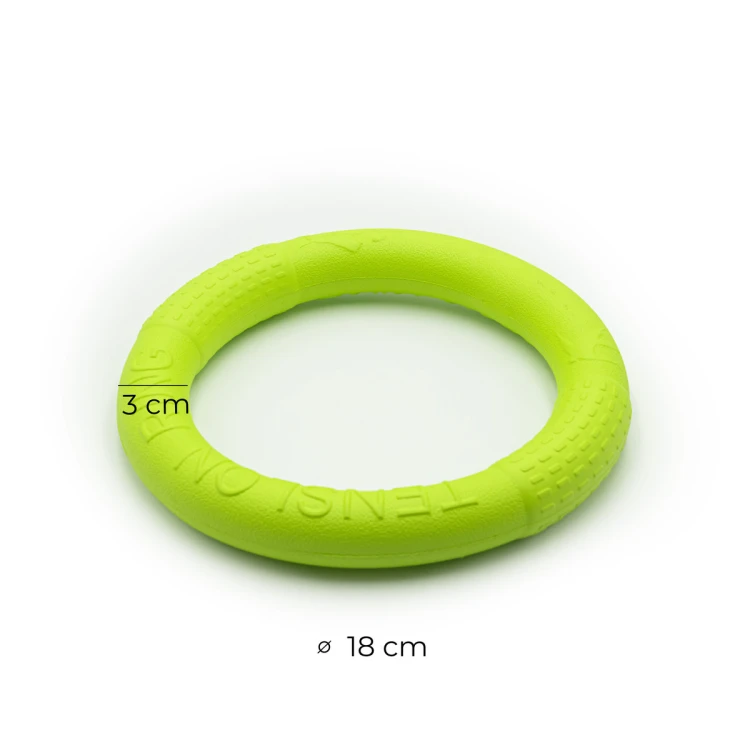Ring płyający do rzucania dla psa MilooPets - M zielony