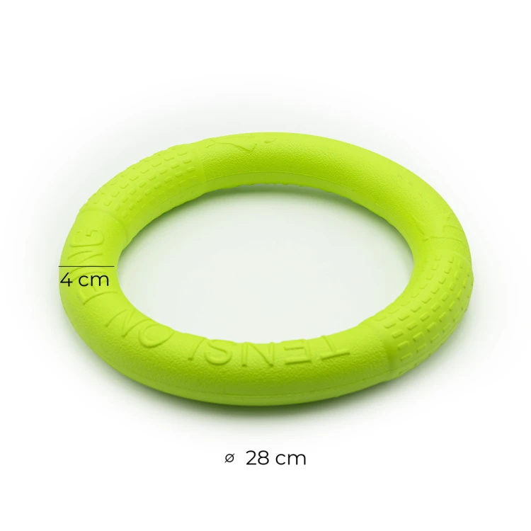 Ring pływający do rzucania dla psa MilooPets - XL zielony