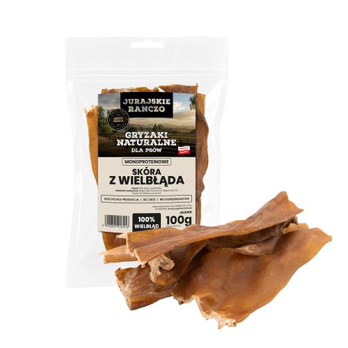 Naturalny gryzak Skóra z wielbłąda Jurajskie Ranczo - 100g