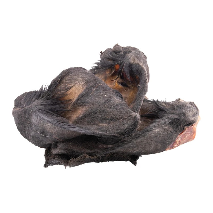 Naturalny gryzak Ucho wołowe z futrem Jurajskie Ranczo - 4 szt