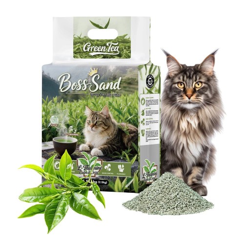 Żwirek naturalny Carinio Boss Sand Green Tea 2,5kg