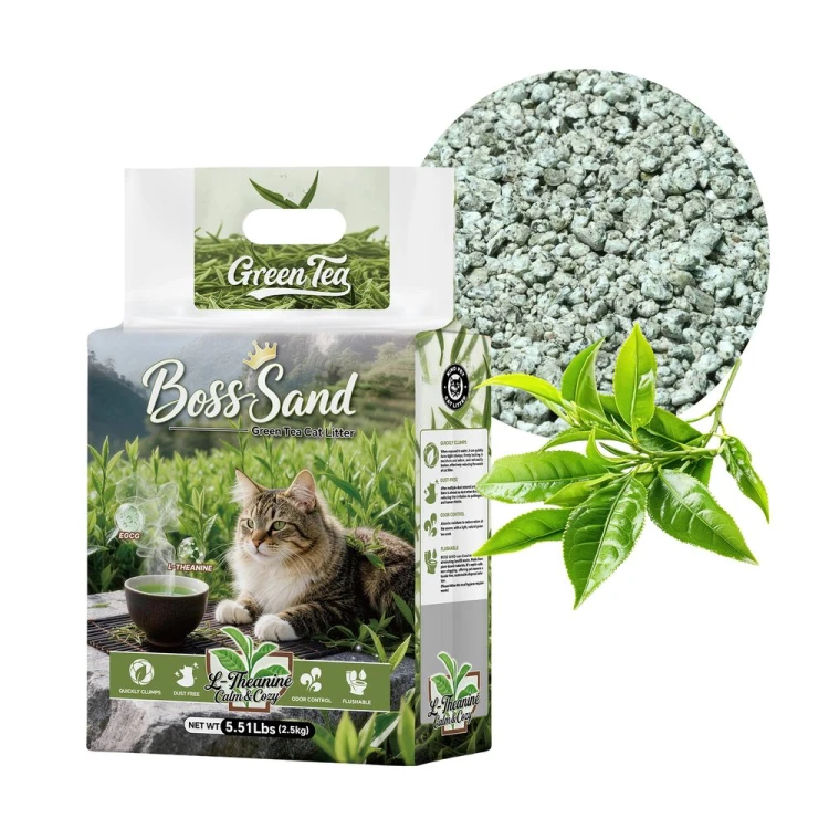 Żwirek naturalny Carinio Boss Sand Green Tea 2,5kg