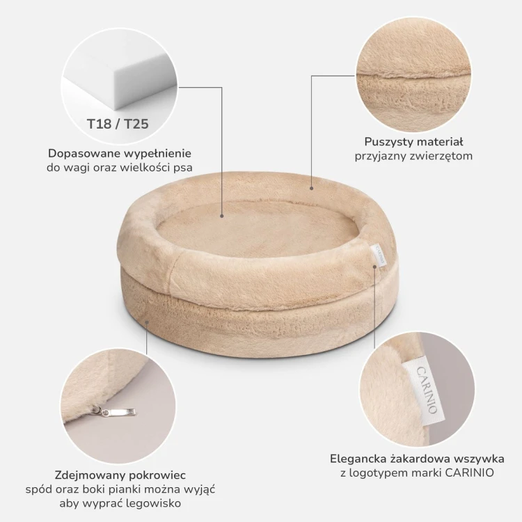 Legowisko NEST (M) Biscuit
