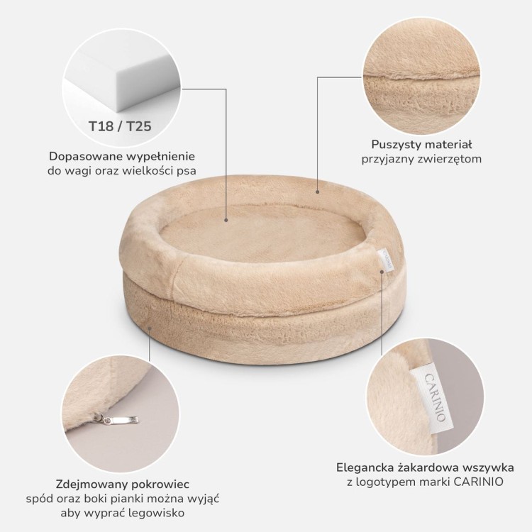 Legowisko NEST (XL) Biscuit