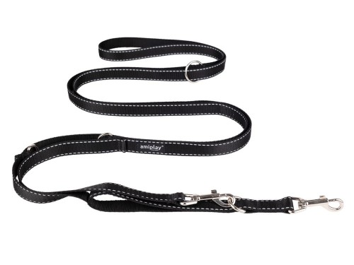 Smycz 8in1 Reflective L Czarny